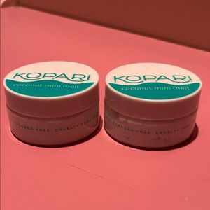 Kopari Coconut Mini Melt Set - White and Teal 3 set